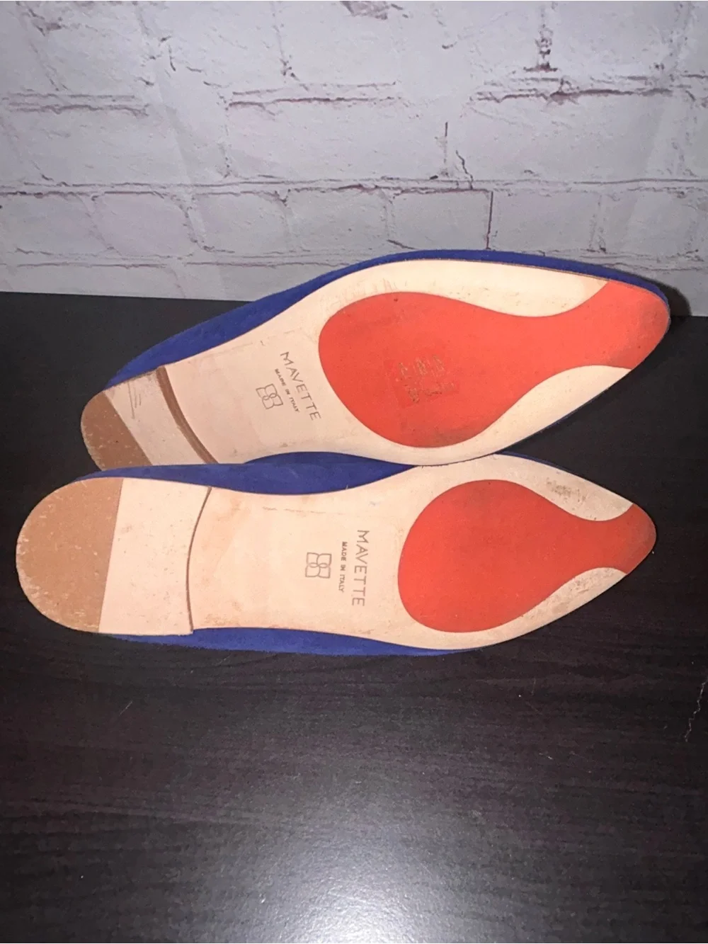 Mavette Suede Pointed Flats size 7.5